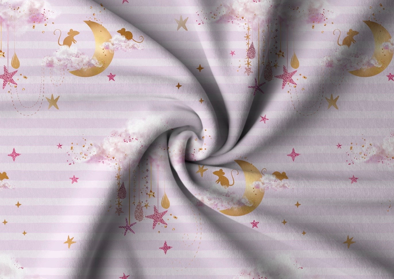 Rosa Streifen Mond
